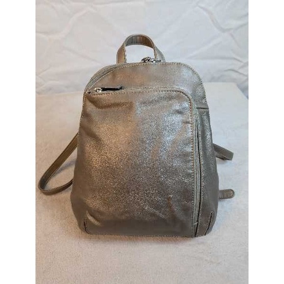 Bellerose Handbags - Bellerose Metallic Backpack Purse Fashionable Everyday Chic